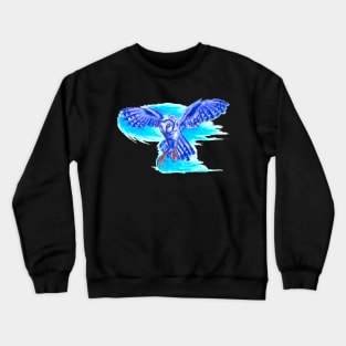 Purple Barn Owl Crewneck Sweatshirt